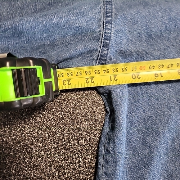 Vintage Ash City Women's Shirt Size M Blue Denim Button Down - Picture 8 of 10